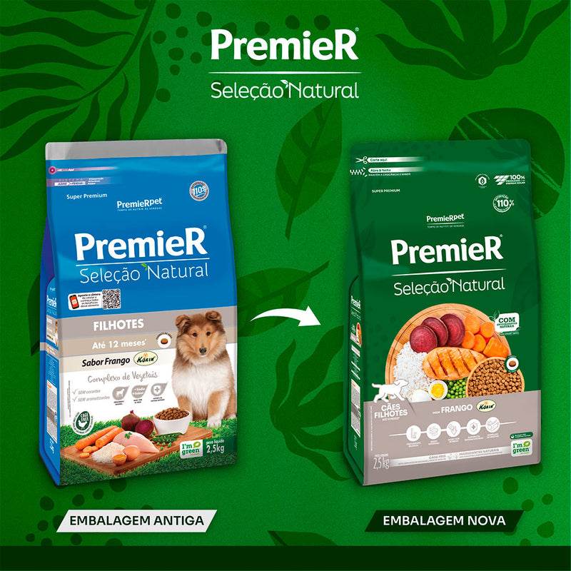 Ração Premier Seleção Natural para Cães Filhotes - 2,5 kg