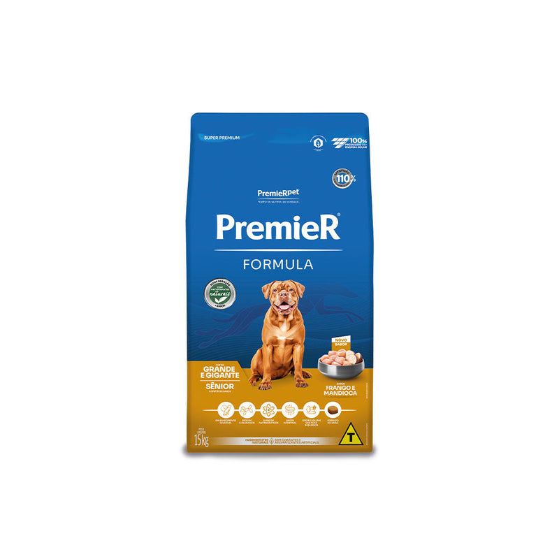 Ração Premier Fórmula para Cães Sênior de Porte Grande e Gigante Sabor Frango 15kg