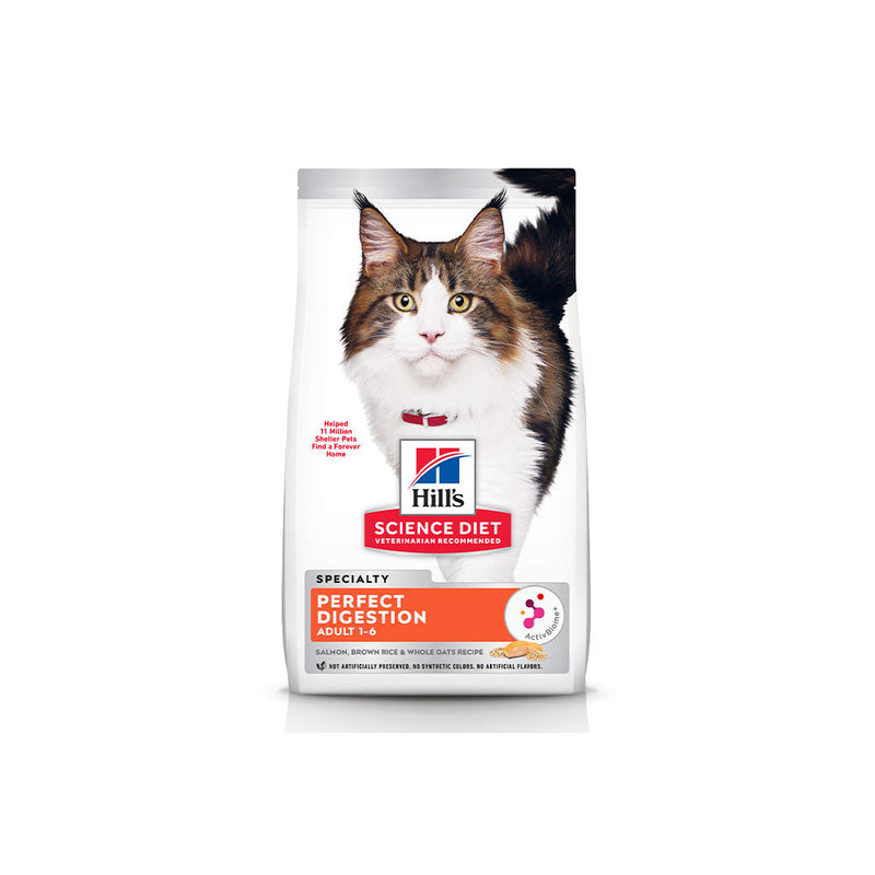 Ração Seca Hill's Science Diet Digestão Perfeita para Gatos Adultos Sabor Salmão 1.5kg