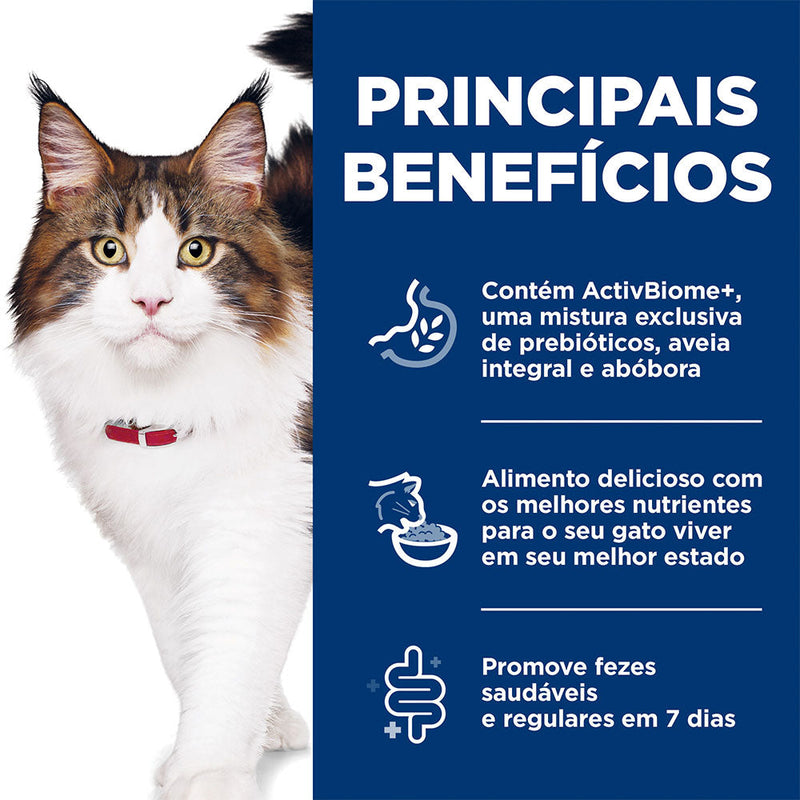 Ração Seca Hill's Science Diet Digestão Perfeita para Gatos Adultos Sabor Salmão 1.5kg