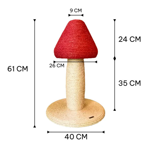 Arranhador Cogumelo Vermelho
