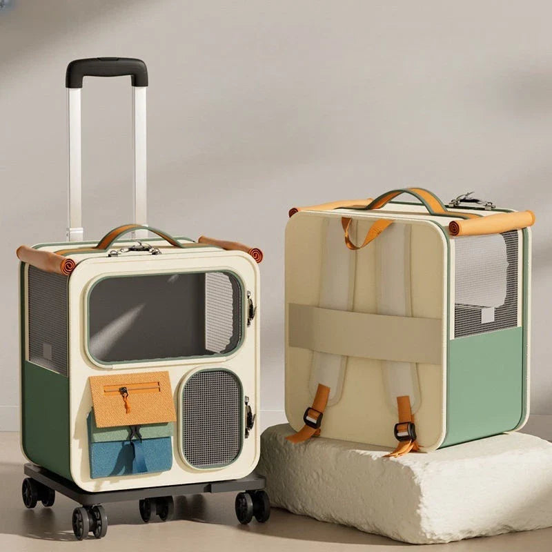 Carrinho Bolsa Mochila Mala de Transporte Pet