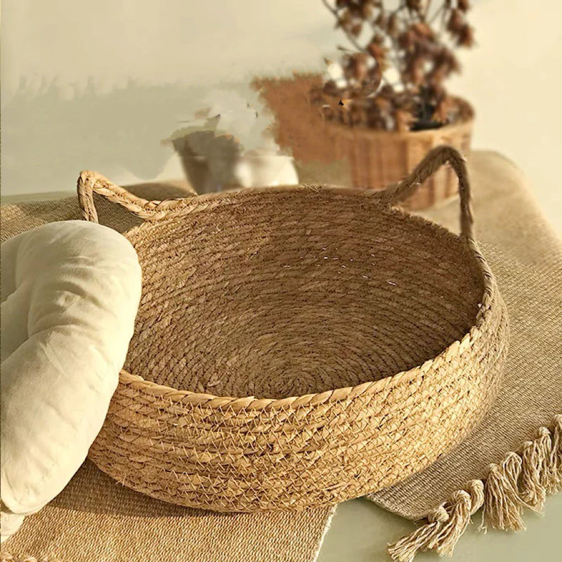 Ninhos de gato tecido de rattan