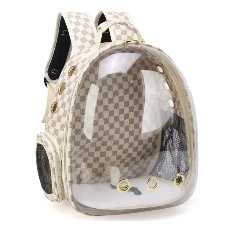 Mochila Pet Viagem Visor Acrílico Panorâmica Premium