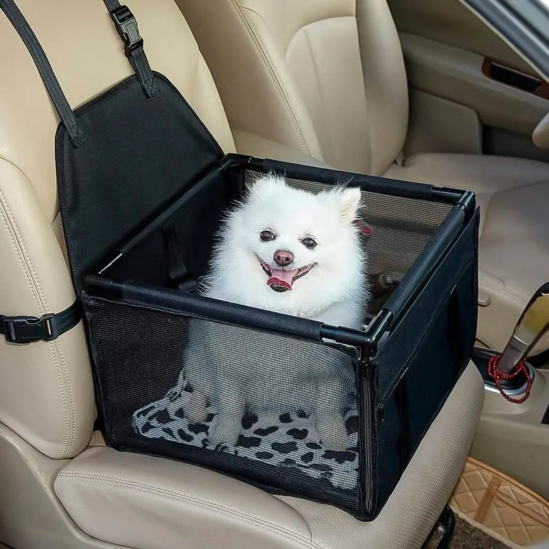 Cadeirinha Portátil Pet Para Carro Dobrável Com 1 Bolso