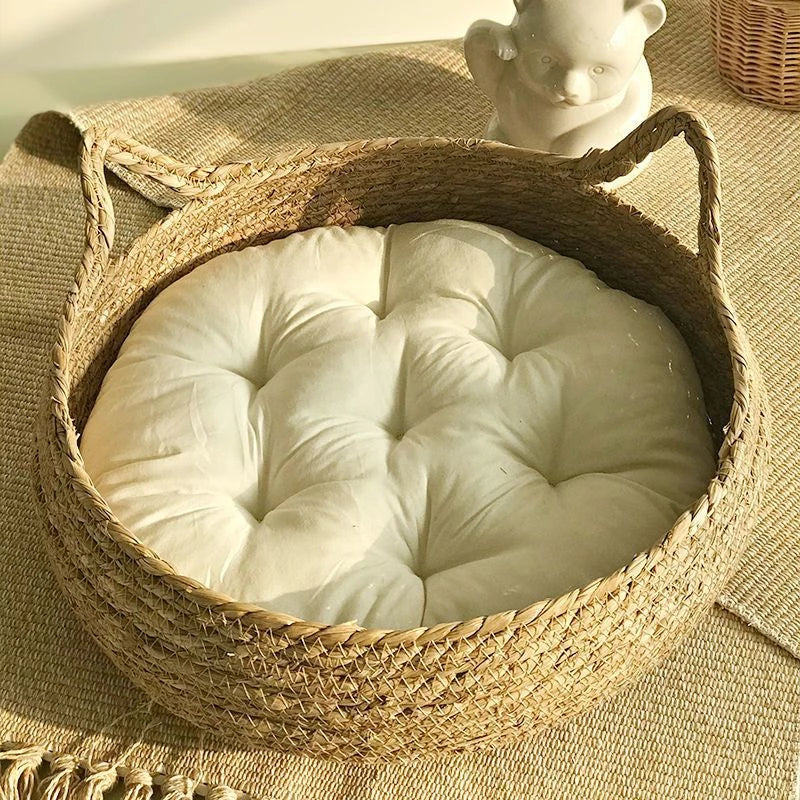 Ninhos de gato tecido de rattan