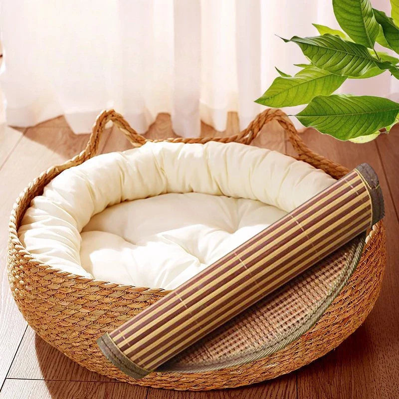 Ninhos de gato tecido de rattan