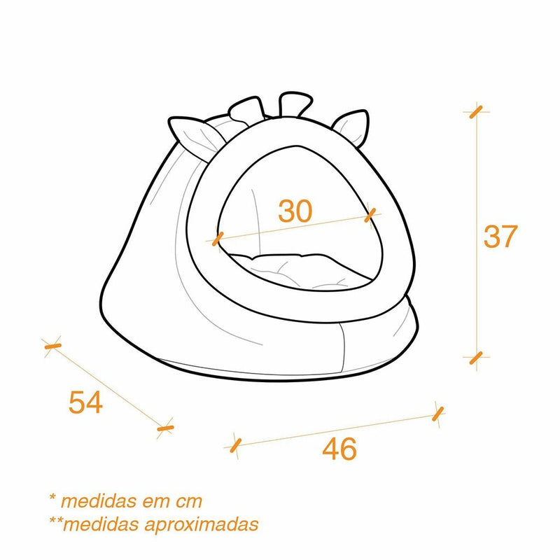 Cama toca Pet Girafa